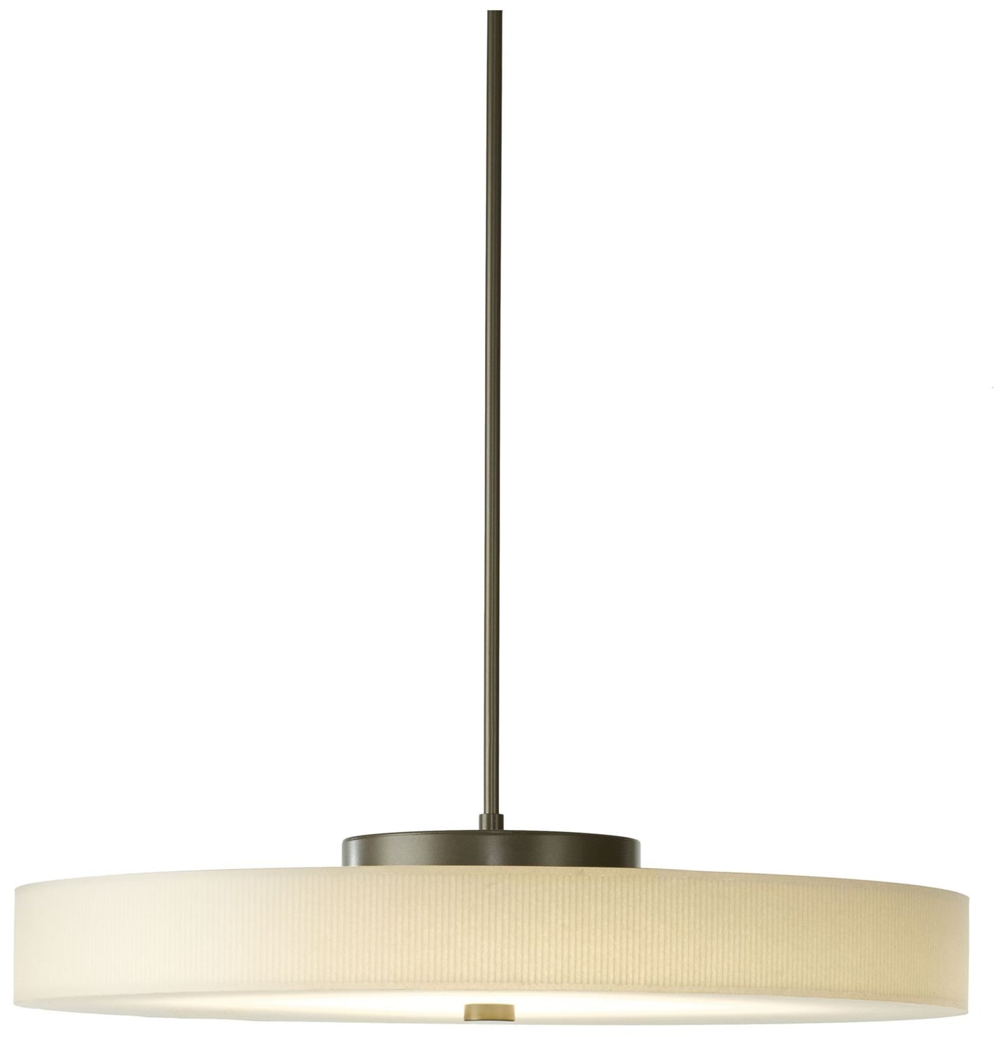 Disq 23" Wide Large Dark Smoke LED Pendant With Spun Frost Shade