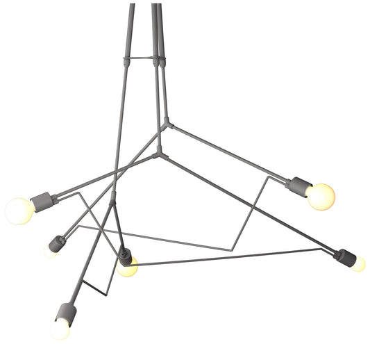 Divergence Outdoor Pendant - Steel Finish - Long