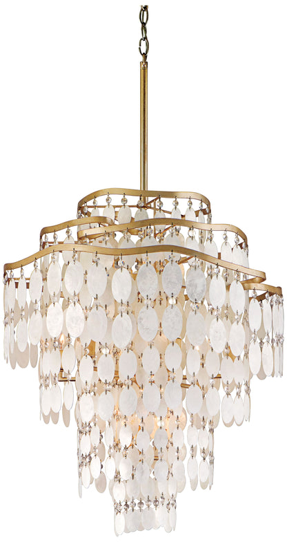 Dolce Capiz Shell 25" Wide Pendant Chandelier