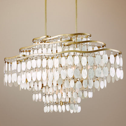 Dolce Capiz Shell 42" Wide Island Light