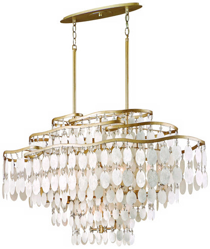 Dolce Capiz Shell 42" Wide Island Light