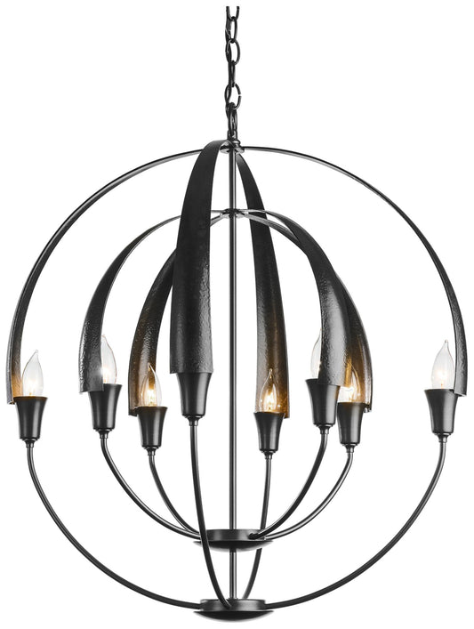 Double Cirque Chandelier - Black Finish