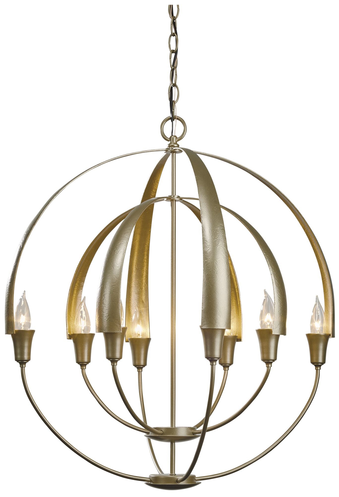 Double Cirque Chandelier - Soft Gold Finish