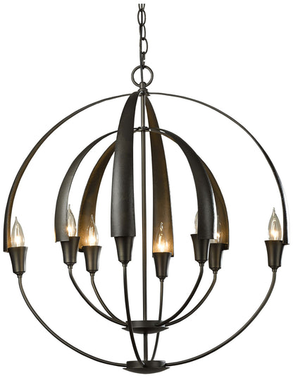 Double Cirque Dark Smoke Chandelier With