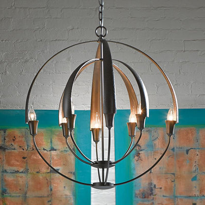 Double Cirque Dark Smoke Chandelier With