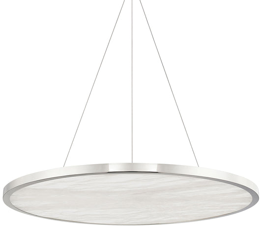 Eastport 36" Wide Polished Nickel LED Pendant Light