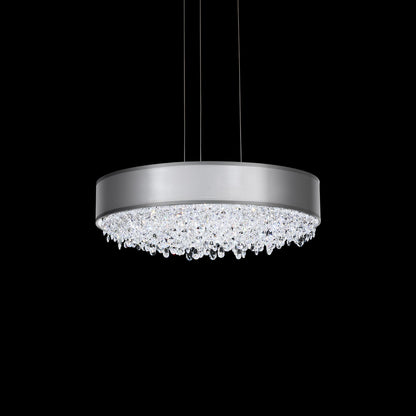 Eclyptix LED 6.5"H x 19.4"W 1-Light Crystal Pendant in Pol Stainl
