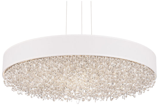 Eclyptix LED 6.5"H x 28.8"W 1-Light Crystal Pendant in Pol Stainl