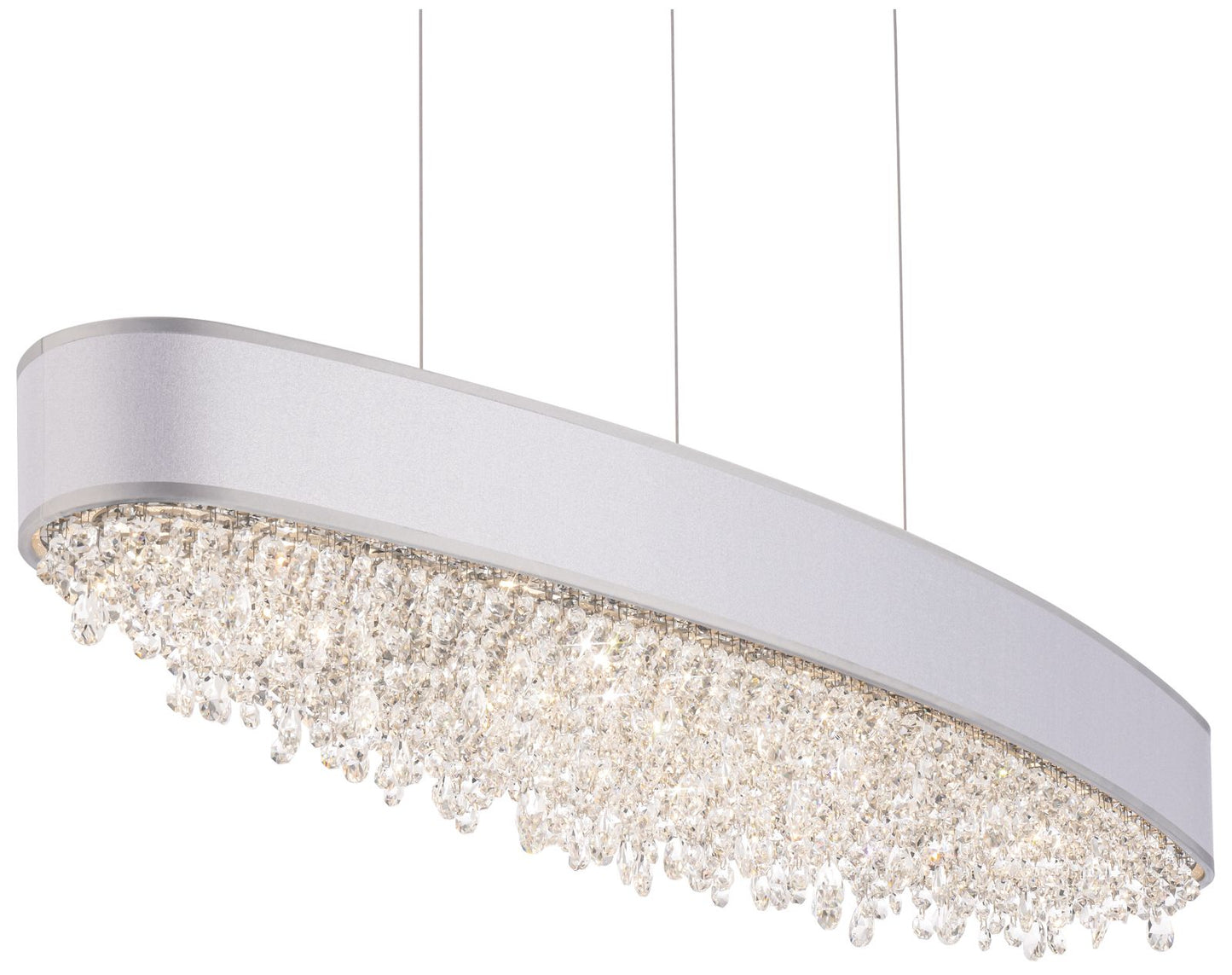 Eclyptix LED 6.5"H x 35.9"W 1-Lt Linear Pendant in Pol Stainless