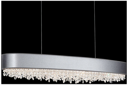 Eclyptix LED 6.5"H x 48.75"W 1-Lt Linear Pendant in Pol Stainless