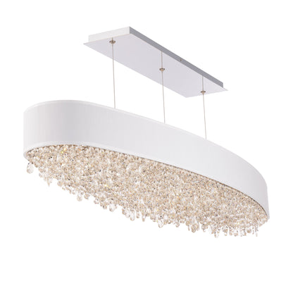 Eclyptix LED 6.5"H x 48.75"W 1-Lt Linear Pendant in Pol Stainless