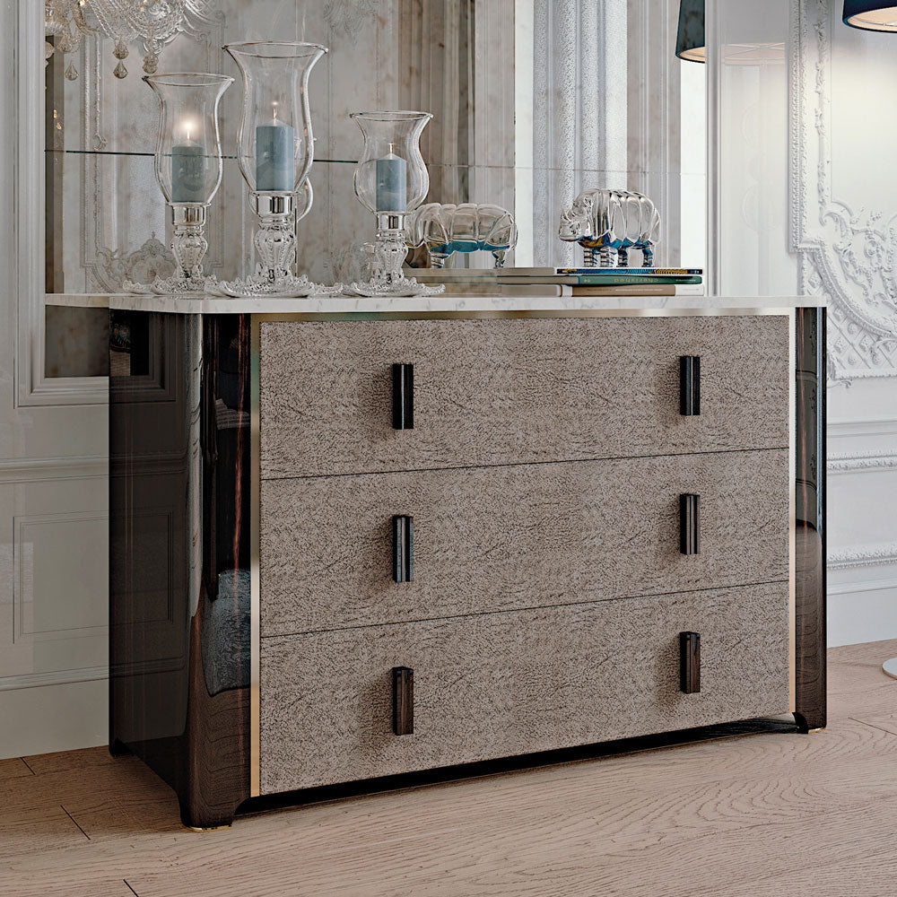 Elegant Ebony Chest of Drawers