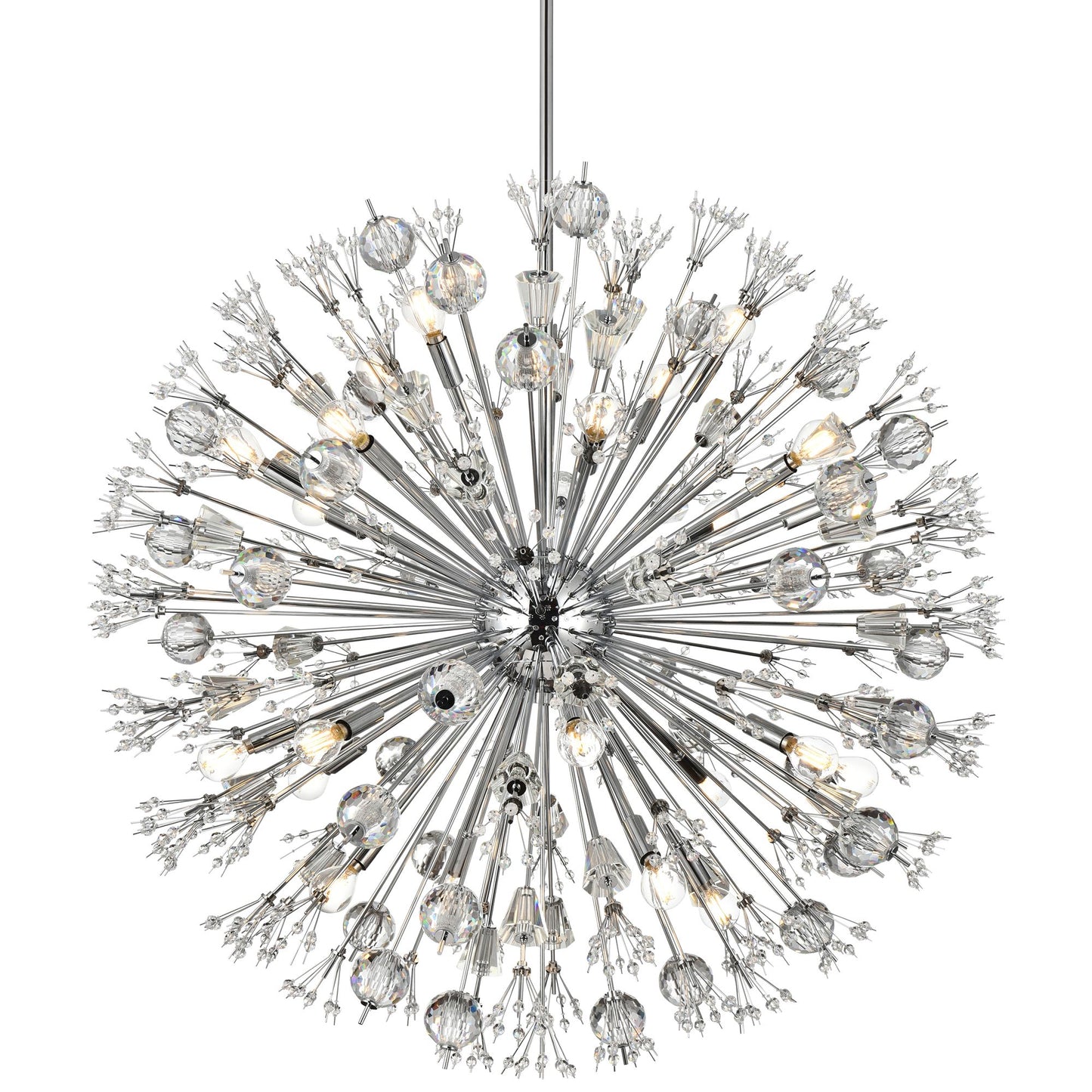 Elegant Lighting Vera 38" Crystal Starburst Round Pendant