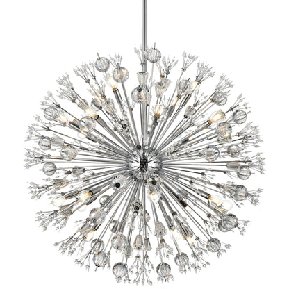 Elegant Lighting Vera 38" Crystal Starburst Round Pendant