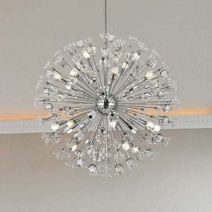 Elegant Lighting Vera 38" Crystal Starburst Round Pendant