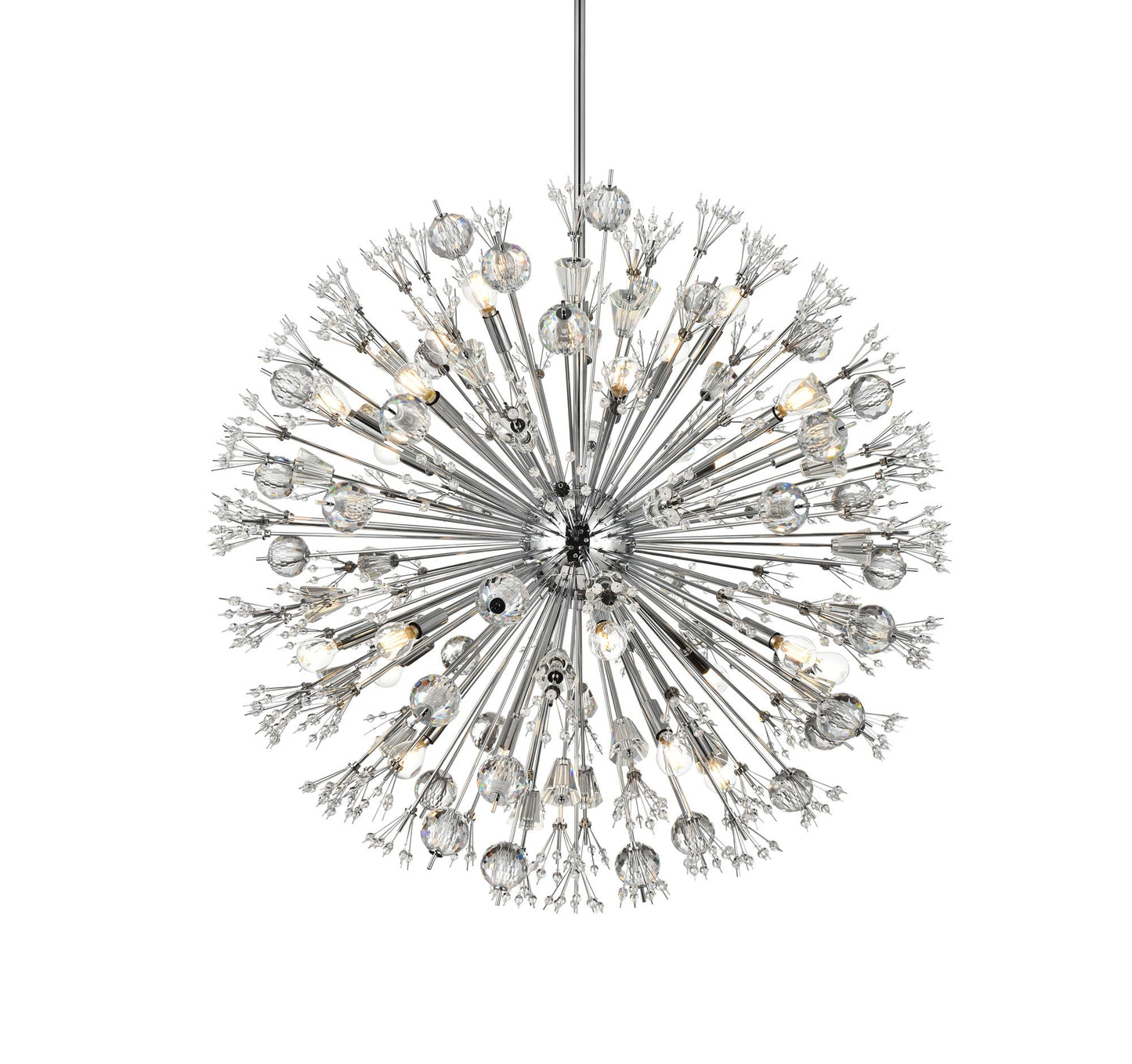 Elegant Lighting Vera 38" Crystal Starburst Round Pendant