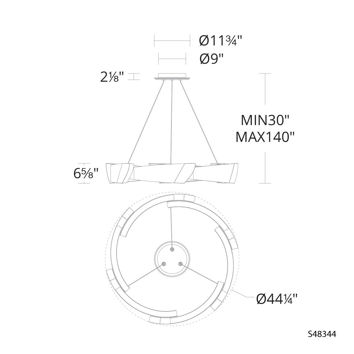 Embrace 6.6"H x 44.3"W 1-Light Crystal Pendant in Aged Brass