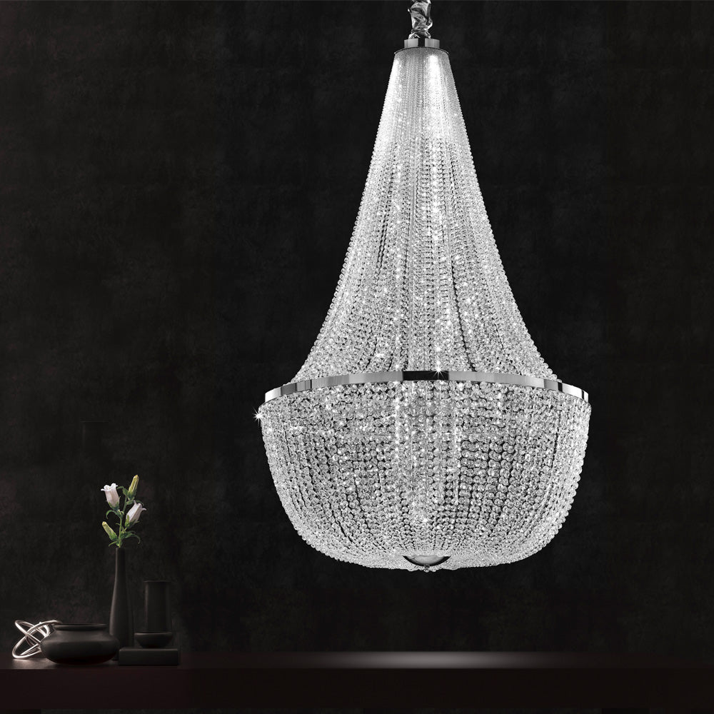 Empire Crystal Basket Chandelier