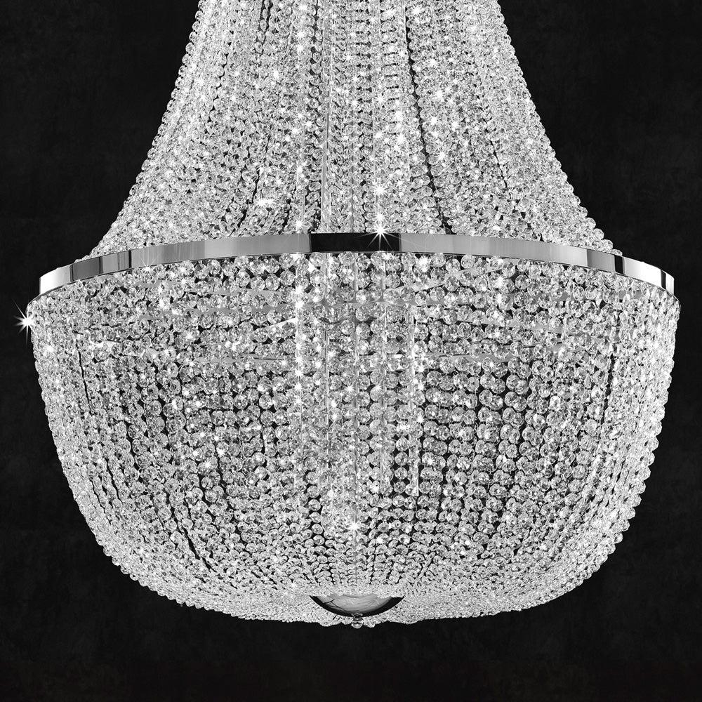 Empire Crystal Basket Chandelier