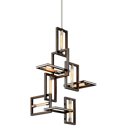 Enigma 24 3/4" Wide Bronze 7-Light Pendant