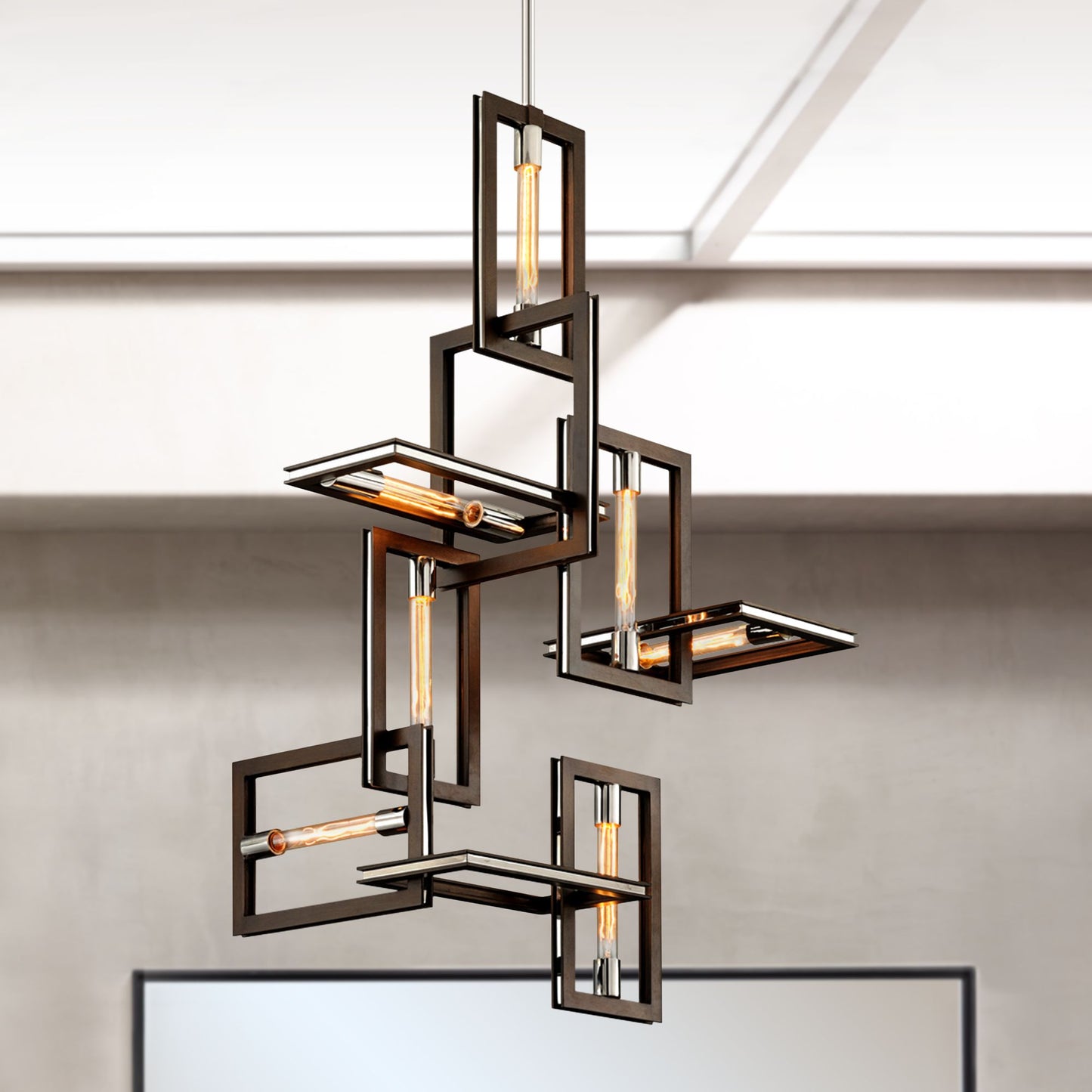 Enigma 24 3/4" Wide Bronze 7-Light Pendant