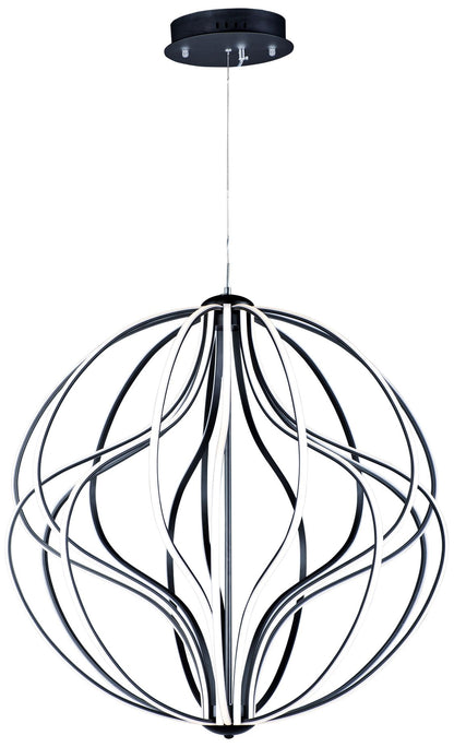 ET2 Aura 31" Wide Black Orb LED Pendant Light