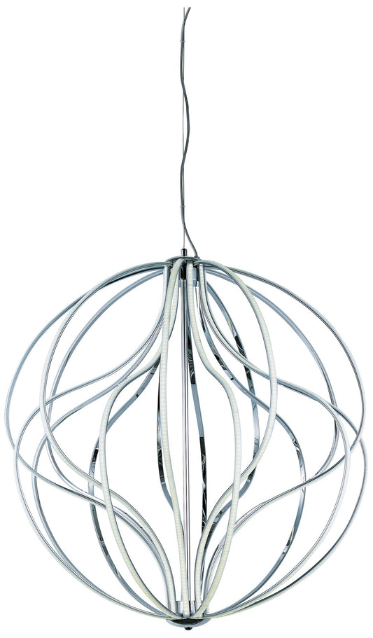 ET2 Aura Chrome 31" LED Open Globe Modern Pendant