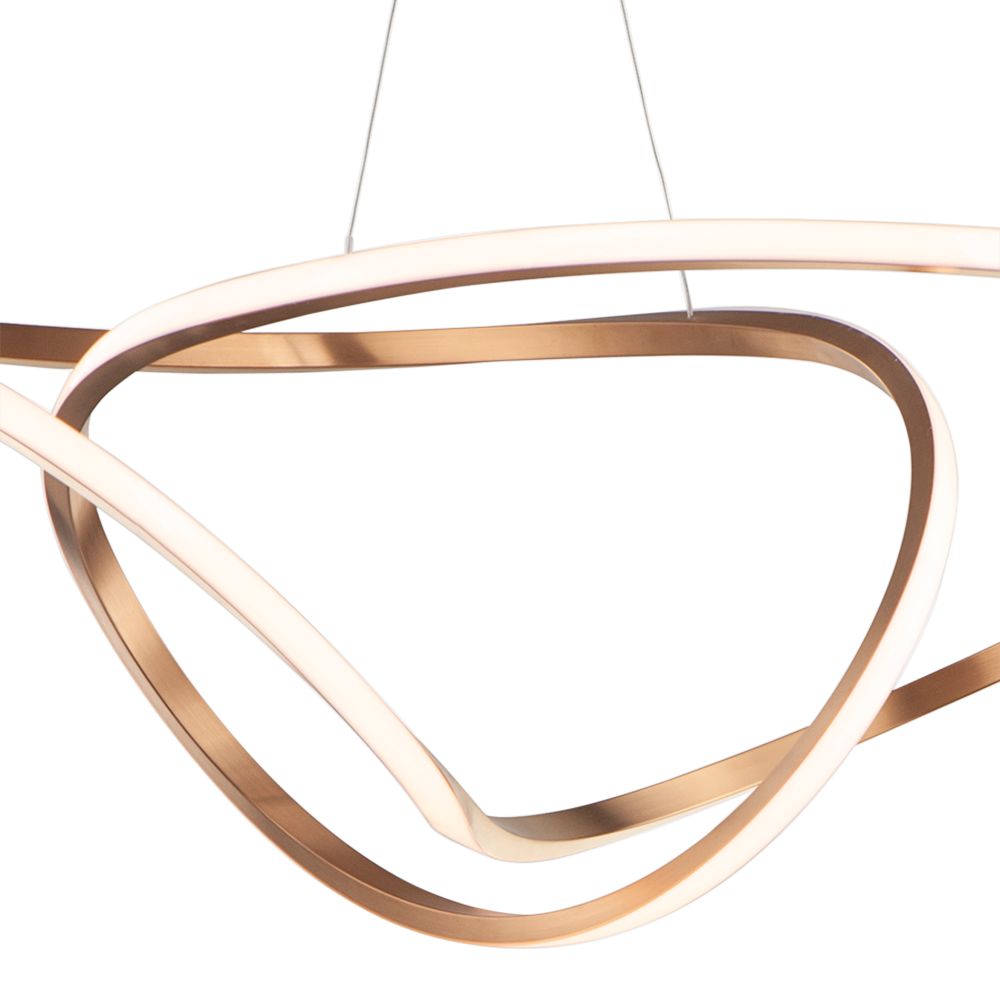 ET2 Perpetual 46" Wide Brushed Champagne LED Pendant Light