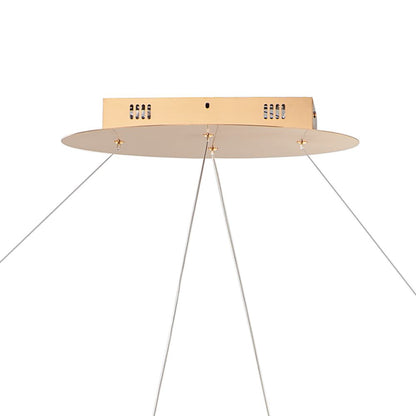 ET2 Perpetual 46" Wide Brushed Champagne LED Pendant Light