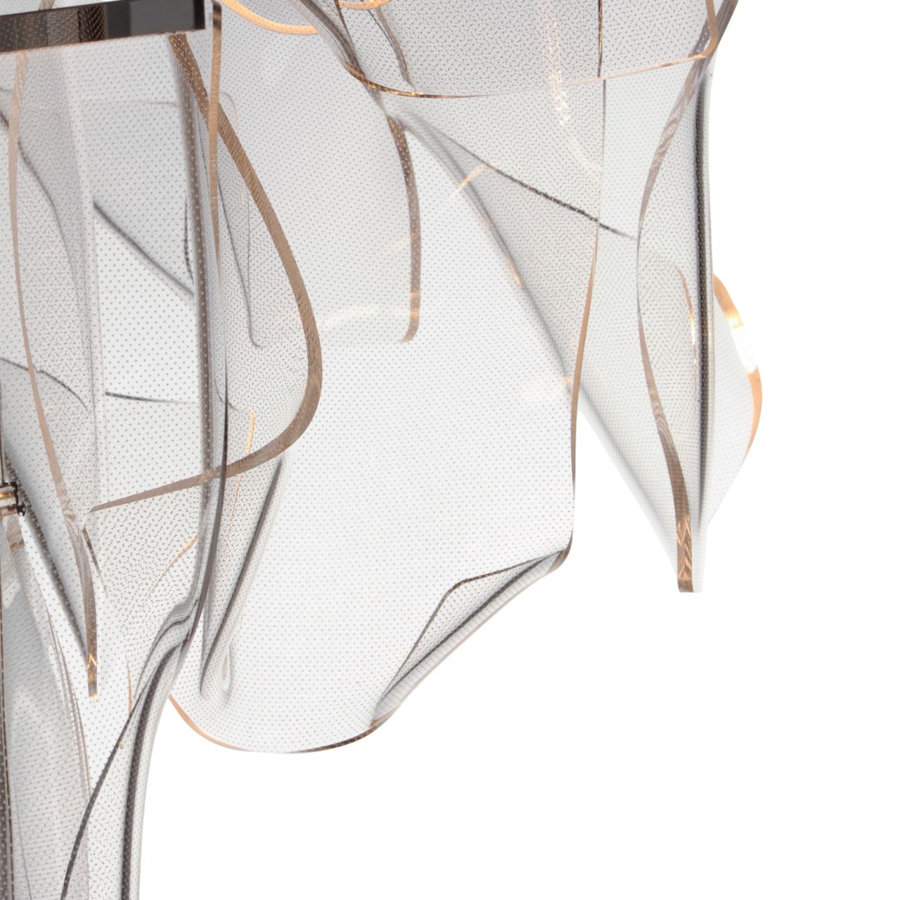 ET2 Rinkle 36 1/4"W Brushed Gunmetal 24-Light LED Pendant