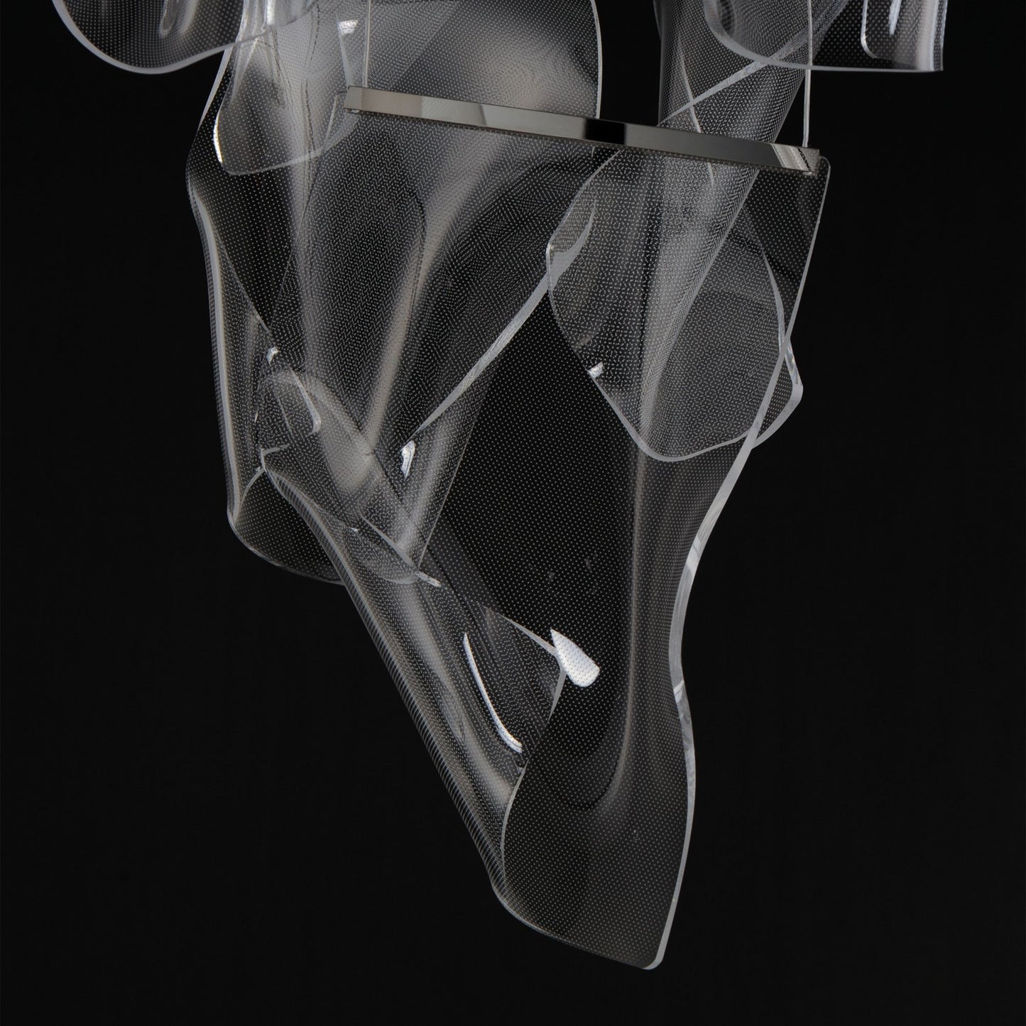 ET2 Rinkle 36 1/4"W Brushed Gunmetal 24-Light LED Pendant