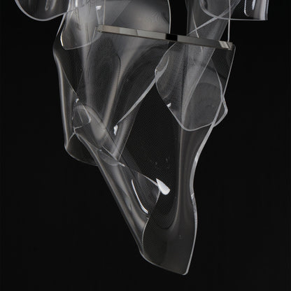 ET2 Rinkle 36 1/4"W Brushed Gunmetal 24-Light LED Pendant