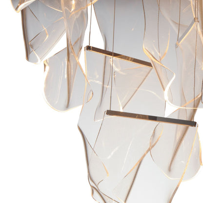 ET2 Rinkle 36 1/4"W Brushed Gunmetal 24-Light LED Pendant