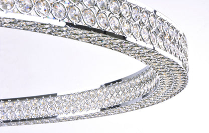 Eternity LED 1-Light 60" Wide Polished Chrome Pendant Light