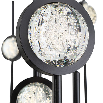 Eurofase Barletta 23.50 In. x 39.75 In. Integrated LED Chandelier in Black