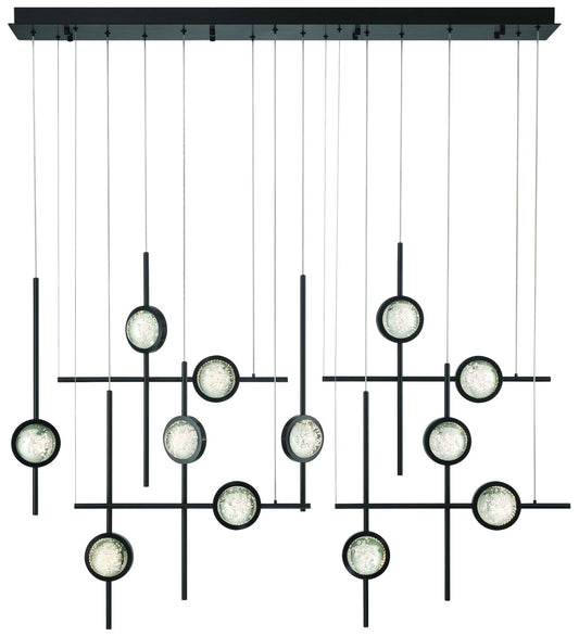 Eurofase Barletta 53" LED Chandelier  Black