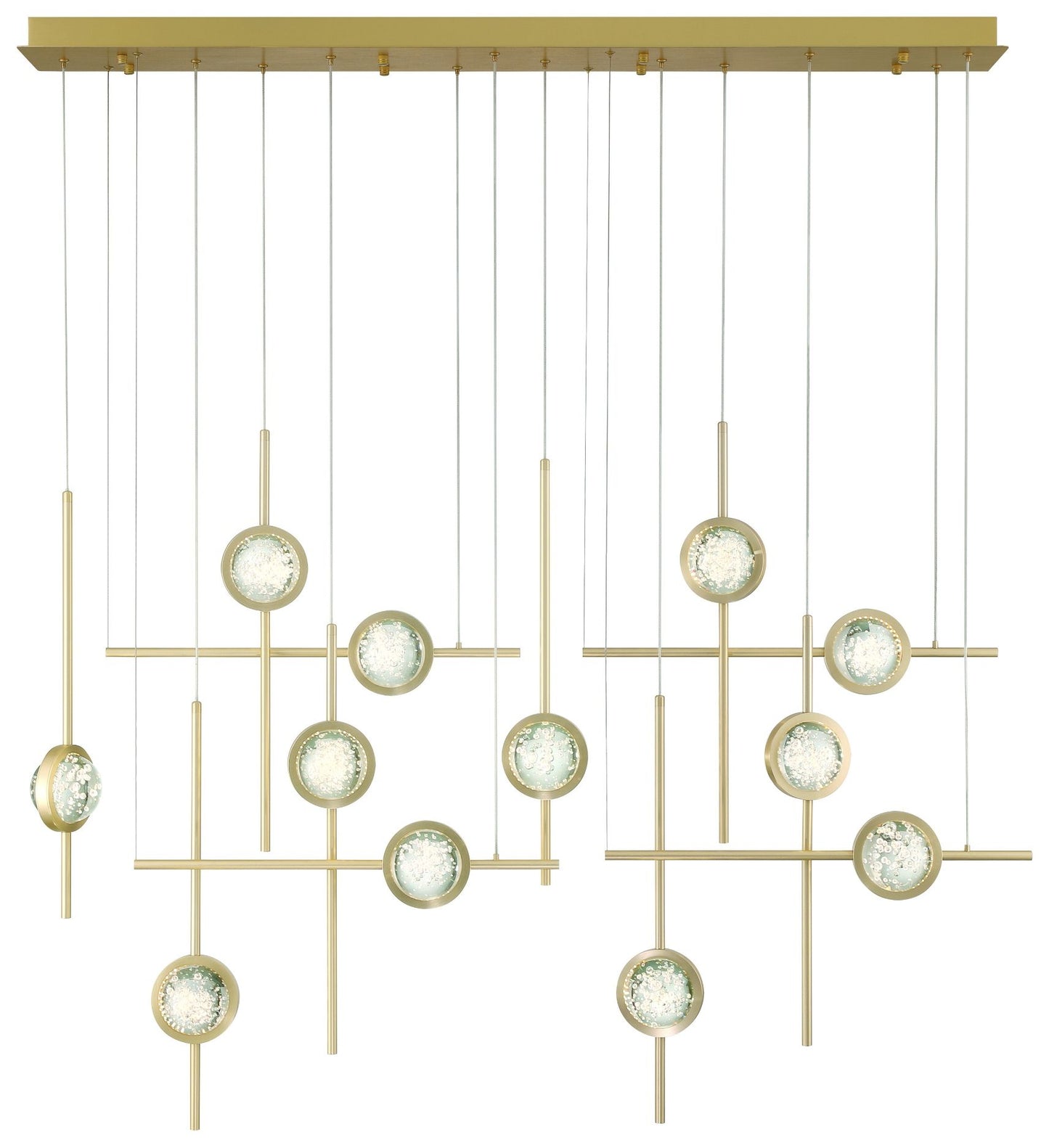 Eurofase Barletta 53" LED Chandelier  Gold