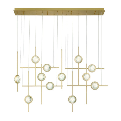 Eurofase Barletta 53" LED Chandelier  Gold