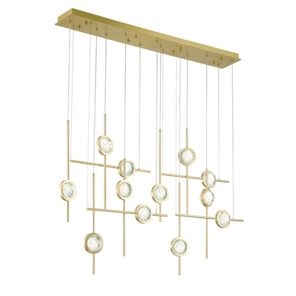 Eurofase Barletta 53" LED Chandelier  Gold
