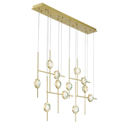 Eurofase Barletta 53" LED Chandelier  Gold