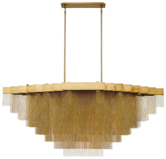 Eurofase Bloomfield 28 1/2" Wide Modern LED Gold Chain Chandelier