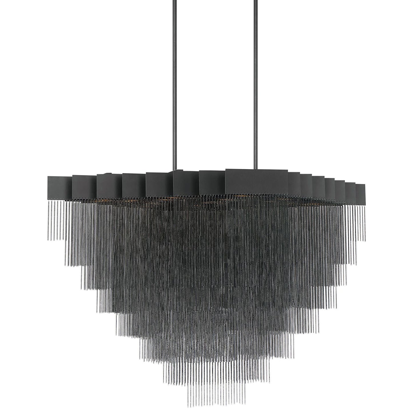 Eurofase Bloomfield 47 1/4" Wide Black Tiered LED Chandelier