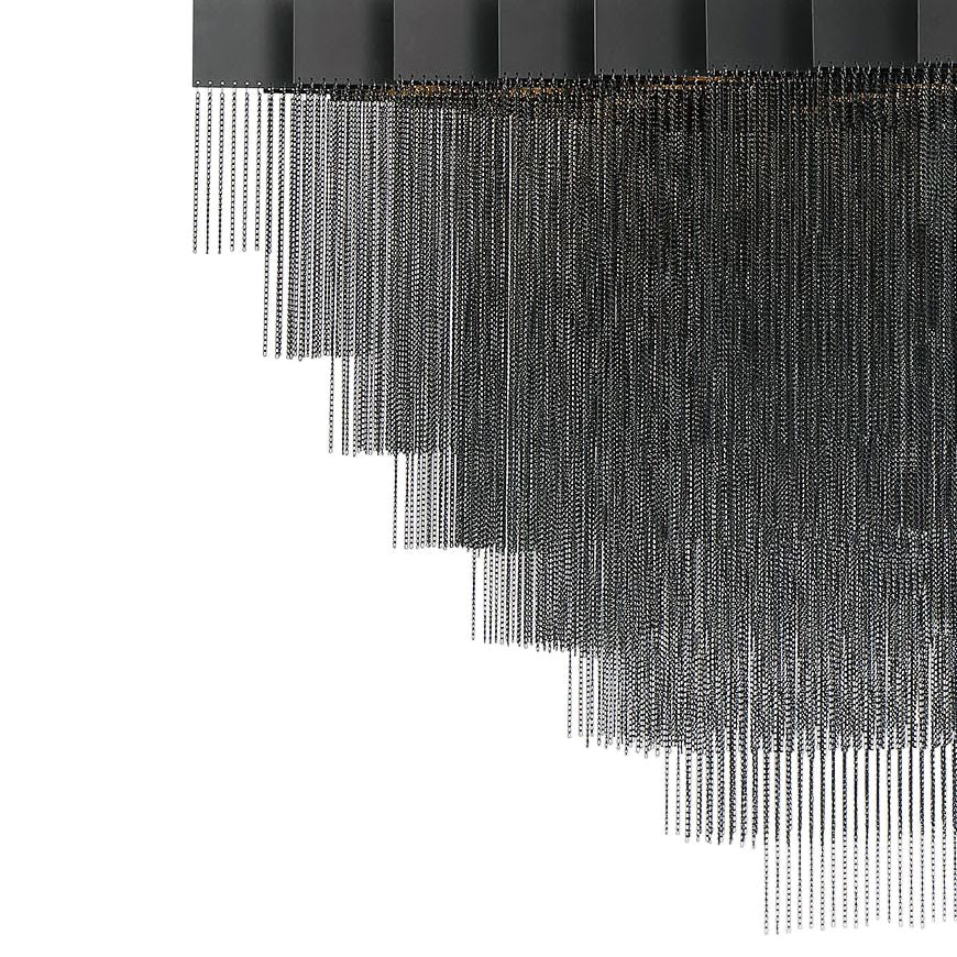 Eurofase Bloomfield 47 1/4" Wide Black Tiered LED Chandelier
