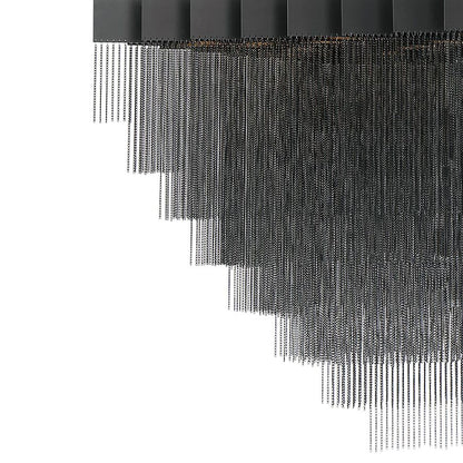 Eurofase Bloomfield 47 1/4" Wide Black Tiered LED Chandelier