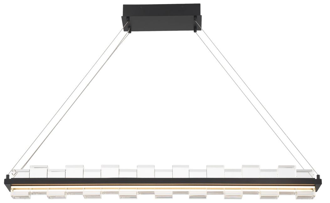 Eurofase Bruco 2 Light LED Chandelier in Black