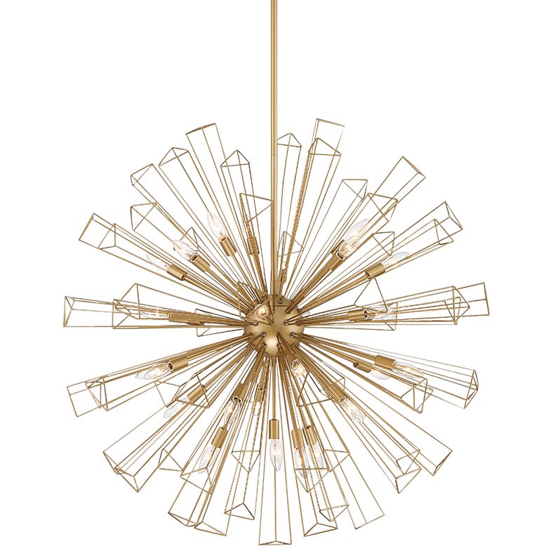 fase Dendelio 40.50 In. x 40.50 Chandelier in Gold