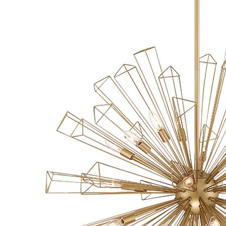 fase Dendelio 40.50 In. x 40.50 Chandelier in Gold