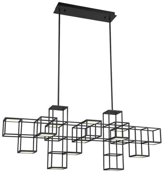 fase Ferro 21 In. x 15.50 Integrated LED Chandelier in Black