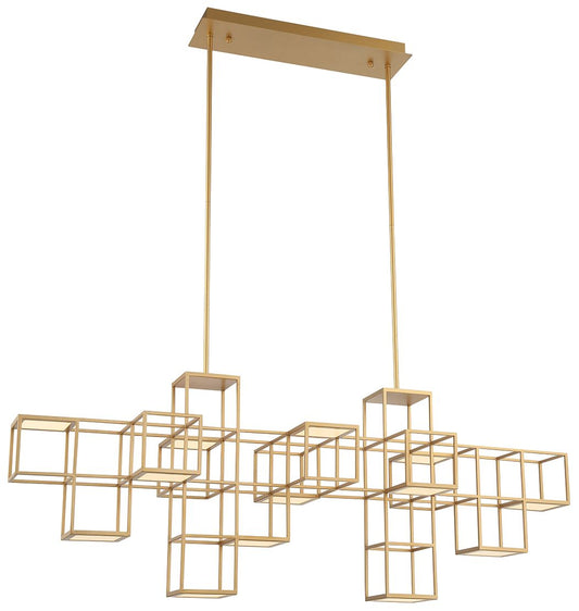 fase Ferro 21 In. x 15.50 Integrated LED Chandelier in Gold