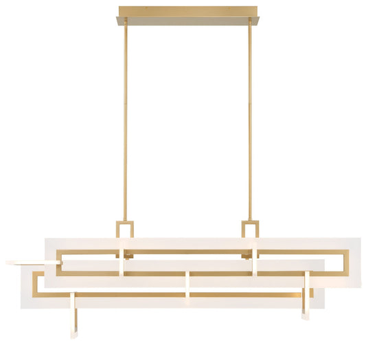 Eurofase Inizio Geometric LED Chandelier in Gold